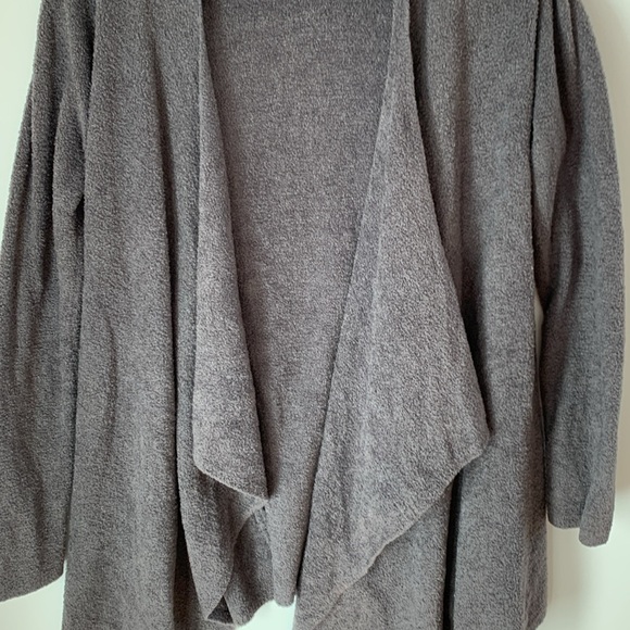 Barefoot Dreams CozyChic Lite Island Wrap Cardigan – Cocoa (L/XL) | Buttery Soft - Picture 4 of 6